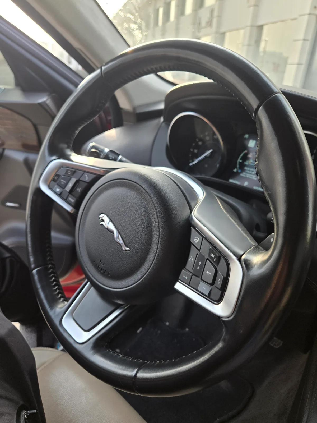 Jaguar Multifunction Leather Steering Wheel